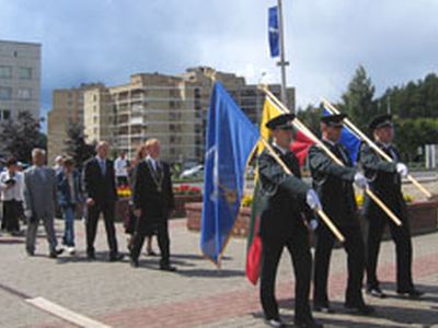 Церемония у Памятного камня - В Висагинасе