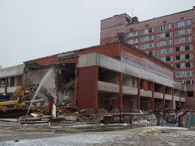 "Падение Аукштайтии" - день первый. (Фото) - В Висагинасе