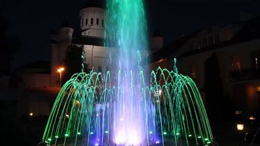 В День города в Висагинасе – музыкальный танцующий фонтан