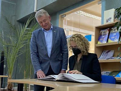 Visagine apsilankė Lietuvos Respublikos ekonomikos ir inovacijų ministrė Aušrinė Armonaitė - Visagine