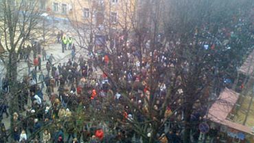 Митинг в Клайпеде завершился задержанием 32 человек