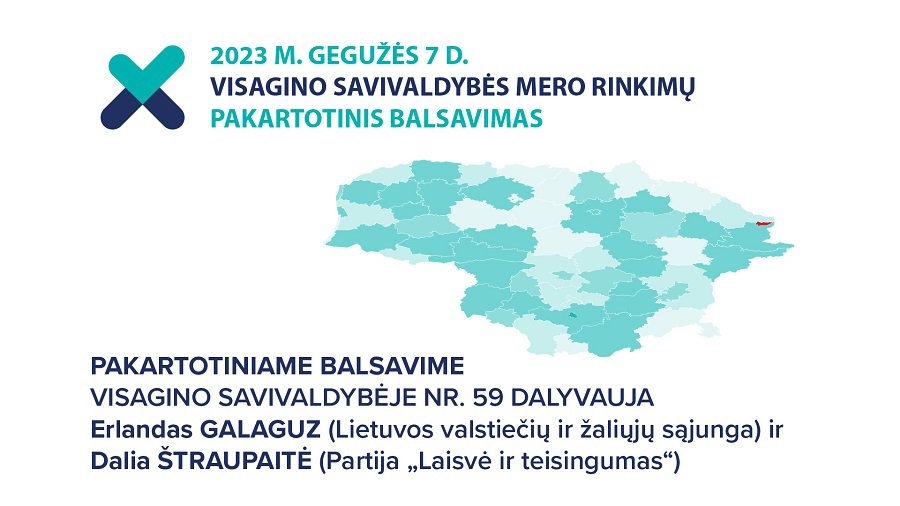 Pakartotinis balsavimas Visagino savivaldybėje vyks gegužės 7 dieną - Rinkimai 2023