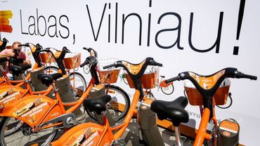 В Вильнюсе действует система аренды велосипедов