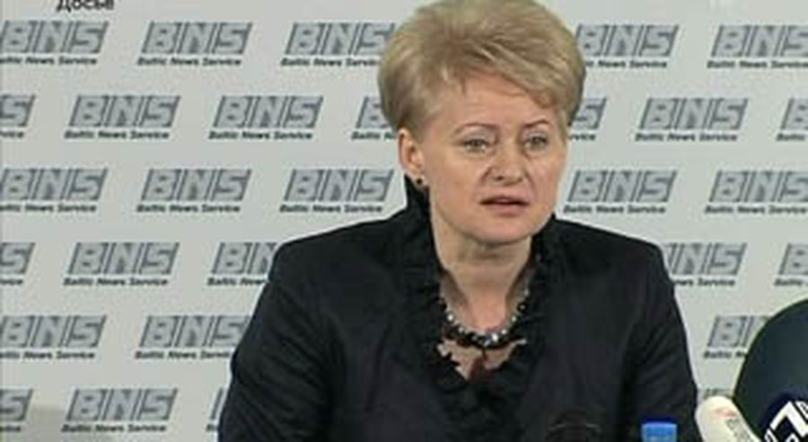 Д.Грибаускайте: «Правительству придется считаться с моим словом»  - Литва и страны Балтии