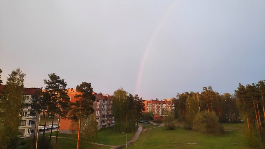Кадры вечернего Висагинаса - В Висагинасе