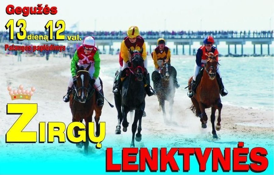 На пляже Паланги – сильнейшие беговые лошади Литвы - Культурные и спортивные мероприятия