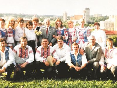 Белорусский национальный костюм - В Висагинасе