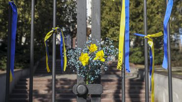 У посольства России началась акция протеста против агрессии в Украине