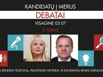 Предвыборные дебаты: Э. Галагуз –Д. Штраупайте - В Висагинасе