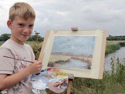 Девятилетний художник пользуется успехом у покупателей - Культурные и спортивные мероприятия