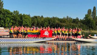 Успех висагинцев на чемпионате Европы по гребле на лодках-драконах