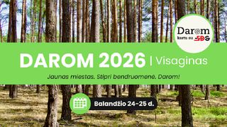Мэр приглашает висагинцев присоединиться к акции «DAROM 2026»