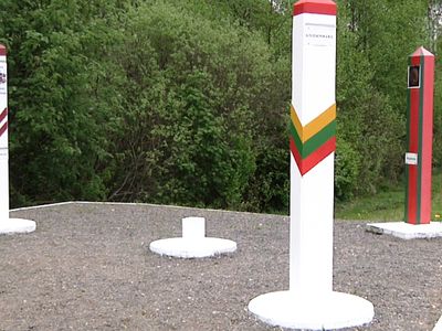 На границе появился новый этнографический объект - В Висагинасе