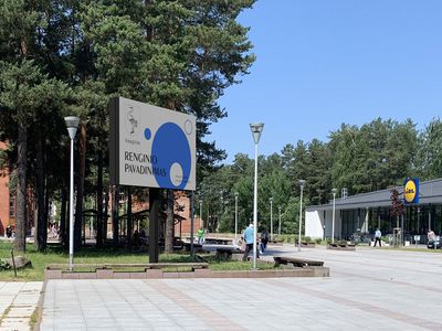 Самоуправление планирует установить в районе ТЦ «Lidl» большой светодиодный экран - В Висагинасе