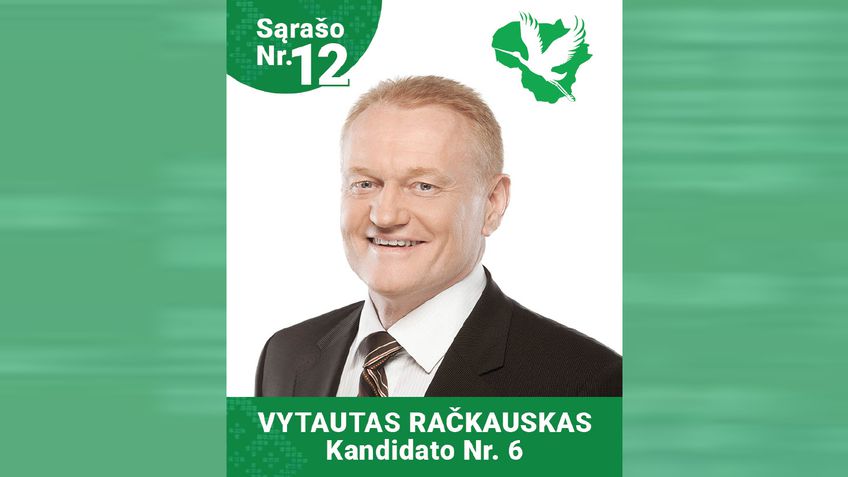 Витаутас Рачкаускас – Nr. 6 в списке кандидатов в Совет от Союза крестьян и зеленых