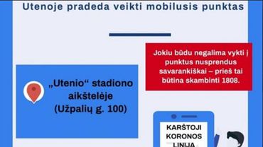 Utenoje pradėjo veikti mobilusis punktas