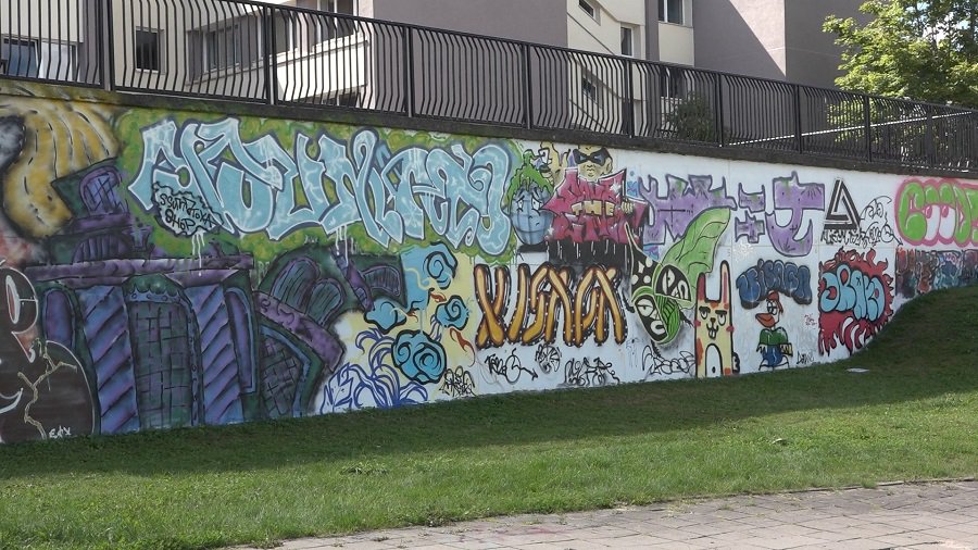В Висагинасе появилась легальная стена для граффити - Новости регионов