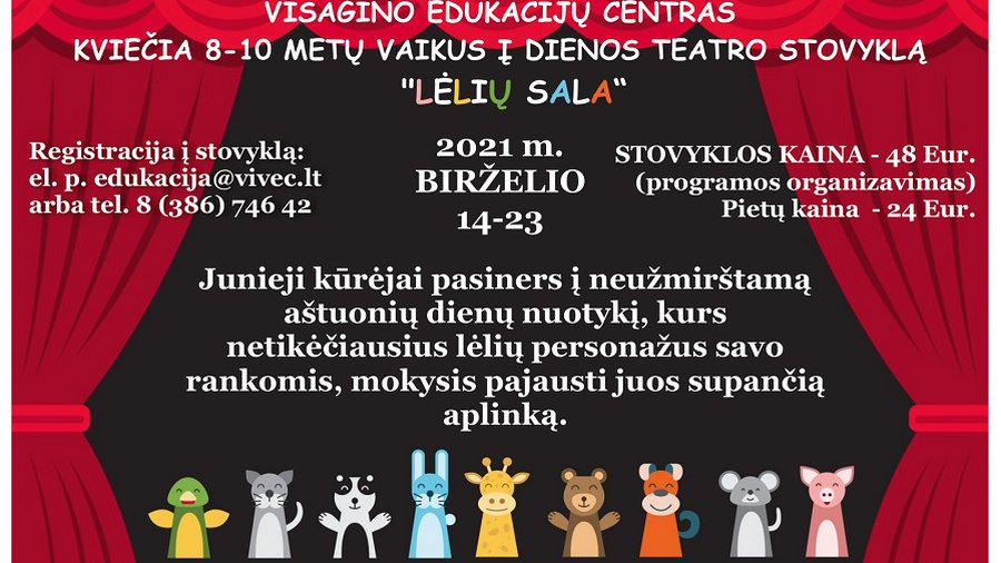 Висагинский Центр эдукации проводит набор в детские летние лагеря - В Висагинасе