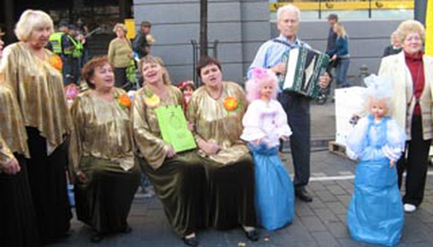 Висагинцы на Ярмарке народных ремесел в Вильнюсе.