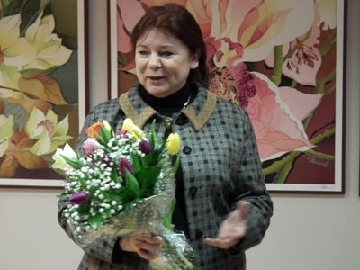  Выставка батика Ольги Калининой                                                                                                                       - В Висагинасе