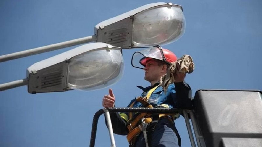 Какой объем работ предусматривает модернизация городской системы освещения - В Висагинасе