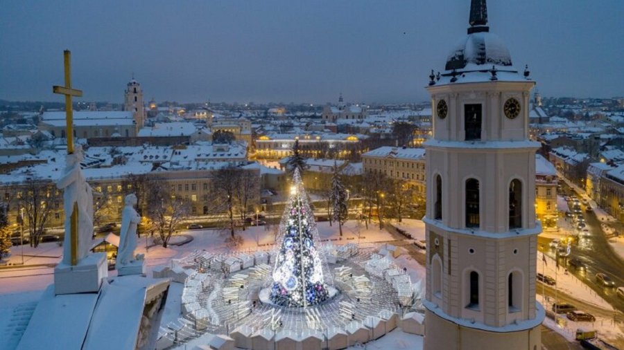 Вильнюс готовится к Рождеству - Литва и страны Балтии