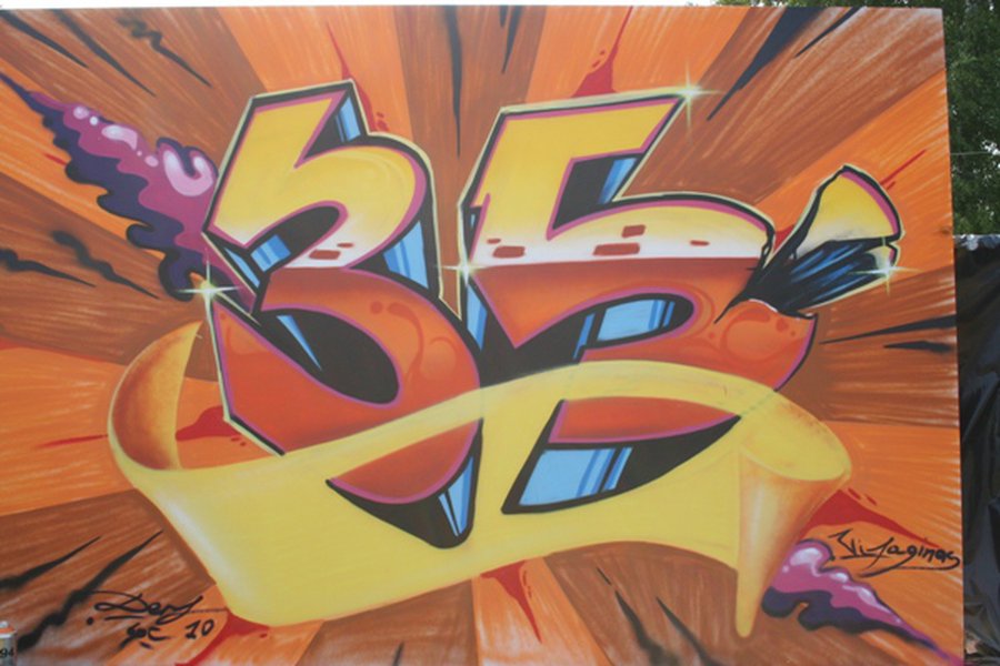 Граффити-художники внесли свою лепту - В Висагинасе