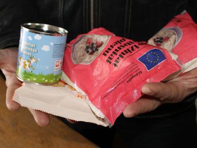 О выдаче продуктов малоимущим жителям - В Висагинасе