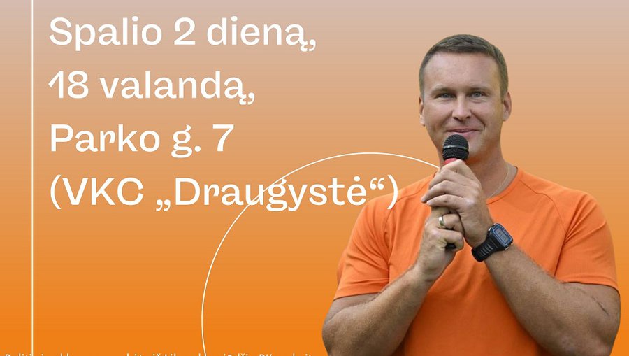 Gerbiami visaginiečiai, Spalio 2 d. kviečiu jus  ne tik pasikalbėti, bet ir nuspręsti mūsų ateitį jau dabar - Rinkimai 2024