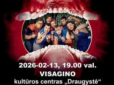 «Antikvariniai Kašpirovskio dantys» - в Висагинасе 13 февраля - Культурные и спортивные мероприятия