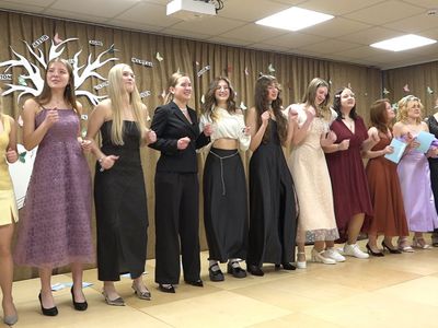 В основной школе Жибурё прозвучал последний звонок (видео) - В Висагинасе