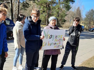 В висагинской прогимназии "Гяросёс вильтес" завершился проект "Звуковые образы"(видео) - В Висагинасе