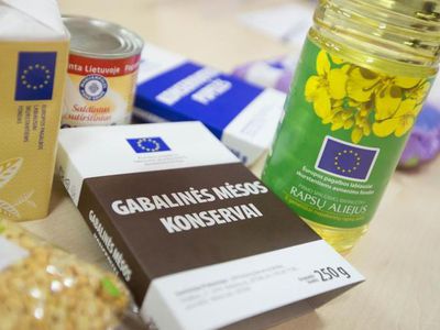 Информация о выдаче продуктов - В Висагинасе