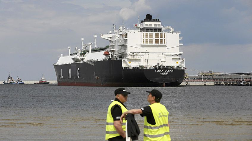 В Литву прибыл танкер со сжиженным газом из США