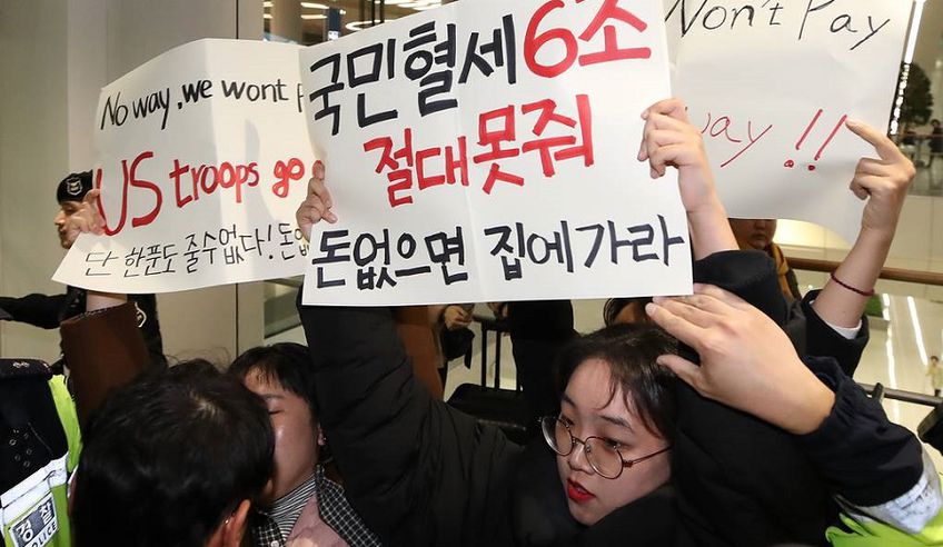 В Южной Корее прошли демонстрации с требованием отказа от выплат за содержание войск США