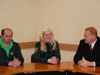 Висагинас проводил своих олимпийцев - В Висагинасе