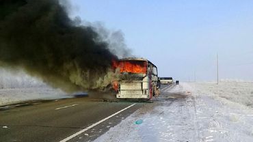 Сгоревшие заживо в автобусе рабочие из Узбекистана использовали в салоне паяльную лампу