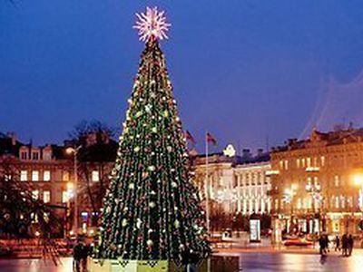 Вильнюсская рождественская елка — самая красивая в Балтии                                 - Хобби, отдых и развлечения