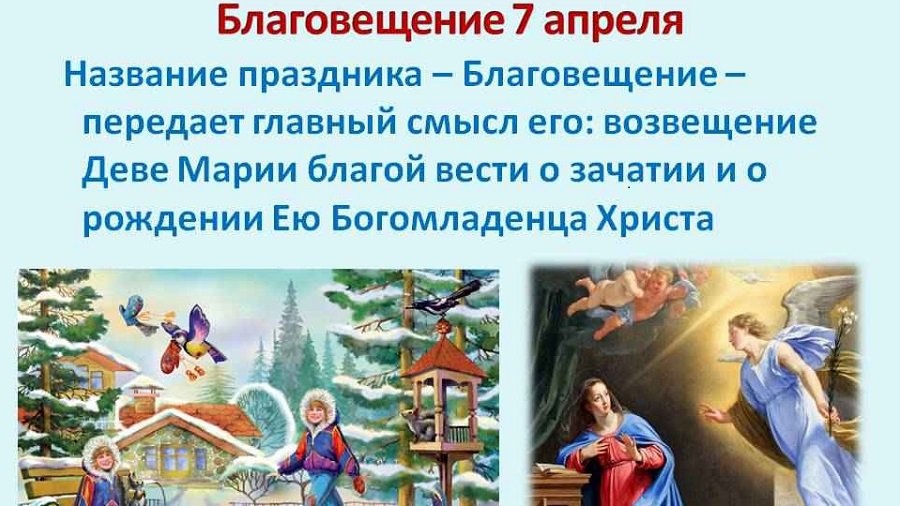 7 апреля – Благовещение Пресвятой Богородицы. Расписание богослужений - Мир православия