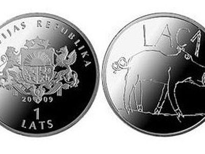 Символом богатства на латвийских монетах стала свинья - Литва и страны Балтии
