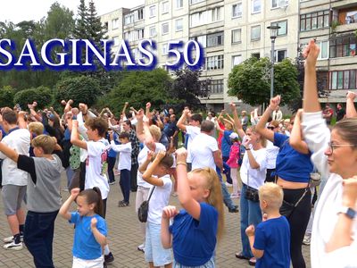 50-летие Висагинаса. Флешмоб: все цели достигнуты. Как это было. (обновлено, добавлено новое видео) - В Висагинасе