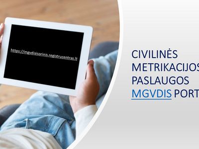 Эл. услуги метрикации - на портале MGVDIS - В Висагинасе
