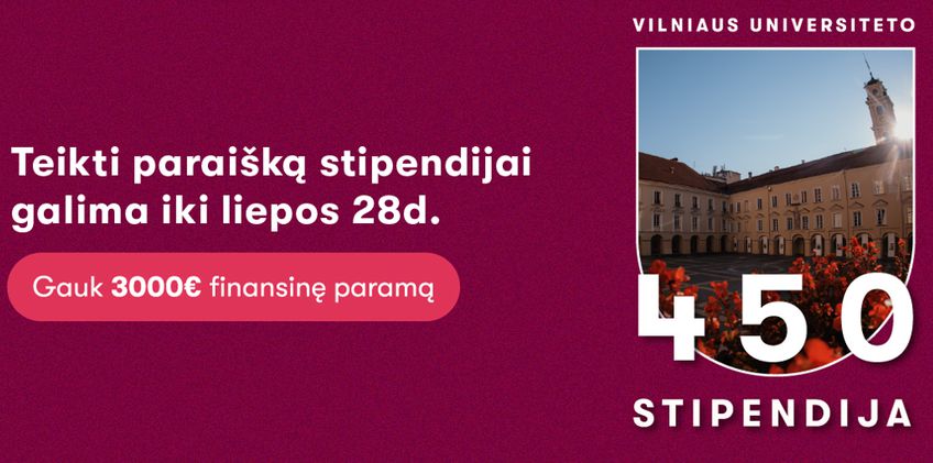 Vilniaus universiteto įsteigta speciali stipendija, skirta būsimiems studentams, turintiems finansinių sunkumų