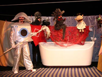 «Мойдодыр» - в исполнении Белорусского театра кукол - В Висагинасе