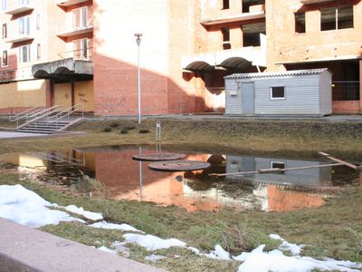 Кадр дня. Не хватает только фонтана - В Висагинасе