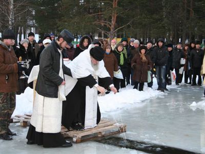 Православные отмечают праздник Крещения Господня - В Висагинасе