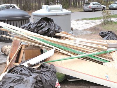 О вывозе крупногабаритных отходов - В Висагинасе