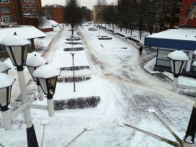 Фонари над фонтаном. Какая судьба их ждет? - В Висагинасе