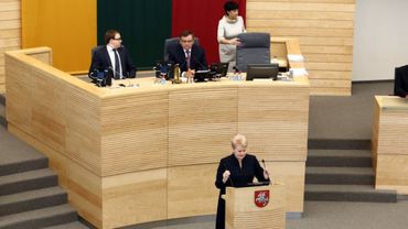 Президент Литвы: если хотим жить лучше - должны работать быстрее и больше (Годовой доклад)