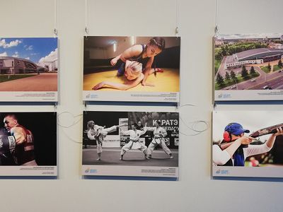 В Висагинасе открылась фотовыставка "Спорт Беларуси" - В Висагинасе